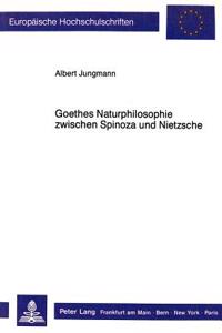 Goethes Naturphilosophie Zwischen Spinoza Und Nietzsche: Studien Zur Entwicklung Von Goethes Naturphilosophie Bis Zur Aufnahme Von Kants «Kritik Der Urteilskraft»