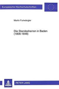 Die Standesherren in Baden (1806-1848)