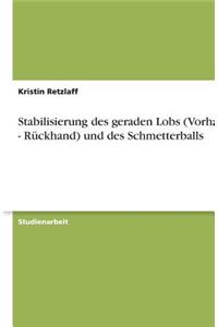 Stabilisierung des geraden Lobs (Vorhand - Rückhand) und des Schmetterballs