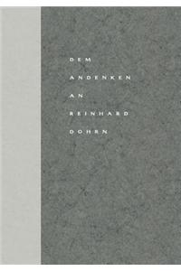 Dem Andenken an Reinhard Dohrn