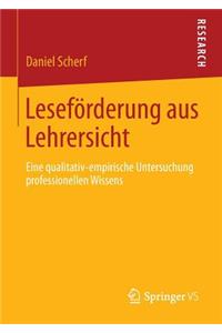Leseförderung aus Lehrersicht