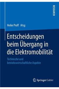 Entscheidungen Beim Übergang in Die Elektromobilität