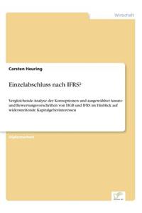 Einzelabschluss nach IFRS?