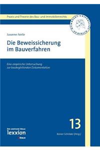 Die Beweissicherung Im Bauverfahren