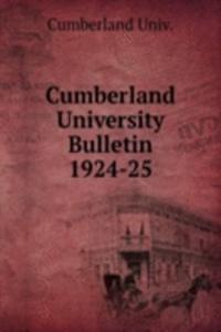 Cumberland University Bulletin