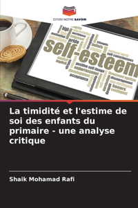 timidité et l'estime de soi des enfants du primaire - une analyse critique