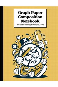 Graph Paper Composition Notebook Quad Rule 5x5 Grid Paper - 150 Sheets (Large, 8.5 x 11