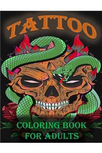 Tattoo Coloring Book For Adults
