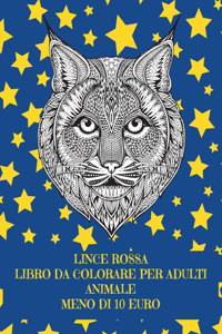 Libro da colorare per adulti - Meno di 10 euro - Animale - Lince rossa