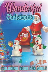 Wonderful Christmas Coloring Book For Adult