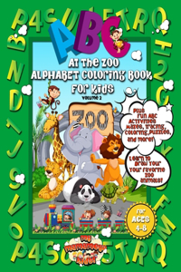 ABC At The Zoo Alphabet Coloring Book For Kids