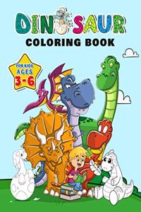 Dinosaur Coloring Book for Kids ages 3-6