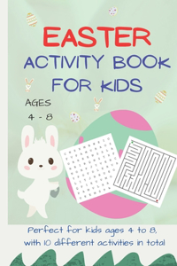 Easter Activity Book for Kids Ages 4 - 8