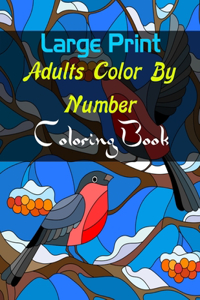 Large Print Adults Color By Number Coloring Book
