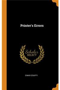 Printer's Errors