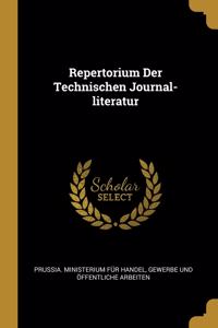 Repertorium Der Technischen Journal-literatur