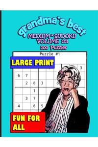 Grandma's Best Medium Sudoku: Volume 101