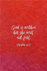 God Is Within Her She Will Not Fall Psalm 46