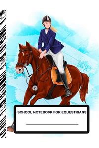 School Notebook for Equestrians