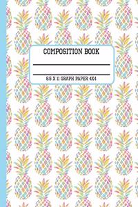 Composition Book Graph Paper 4x4