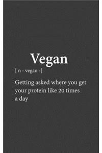 Vegan: Funny Notebook