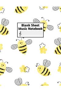 Blank Sheet Music Notebook