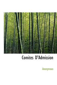 Comit S D'Admission