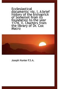 Ecclesiastical Documents