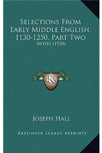 Selections from Early Middle English, 1130-1250, Part Two