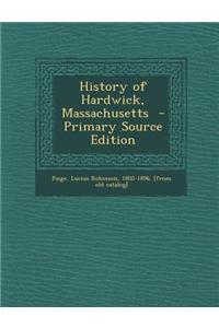 History of Hardwick, Massachusetts