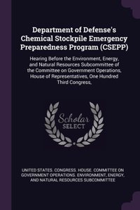 Department of Defense's Chemical Stockpile Emergency Preparedness Program (CSEPP)