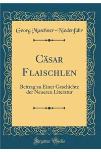Cï¿½sar Flaischlen: Beitrag Zu Einer Geschichte Der Neueren Literatur (Classic Reprint)