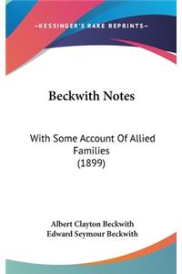 Beckwith Notes
