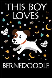 This Boy Loves Bernedoodle Notebook
