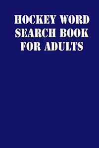 Hockey Word Search Book For Adults