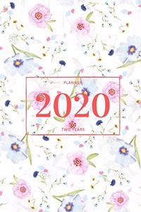 2020 New year diary: Two year diary handy A5 size