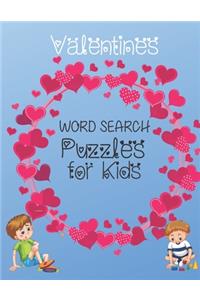 Valentines WORD SEARCH Puzzles for Kids