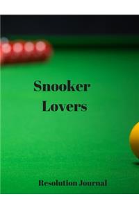 Snooker Lovers Resolution Journal