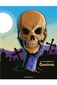 Livro para Colorir de Caveiras