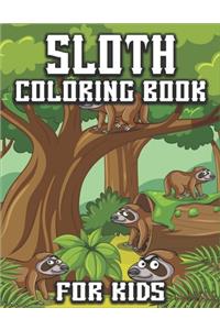 Sloth Coloring Book for Kids