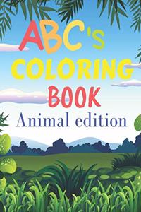 ABCs coloring book animal edition