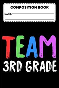 Composition Book Team 3rd Grade