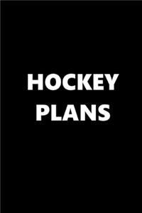 2020 Weekly Planner Sports Theme Hockey Plans Black White 134 Pages