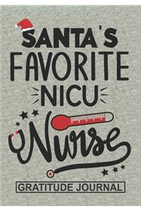 Santa's Favorite NICU Nurse - Gratitude Journal