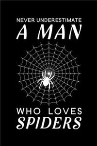 Never Underestimate A Man Who Loves Spiders