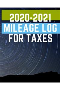 2020-2021 Mileage Log For Taxes