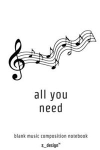 Music Notebook for Music Composition / Song-Writing / Song-Texting / Songtext Writing