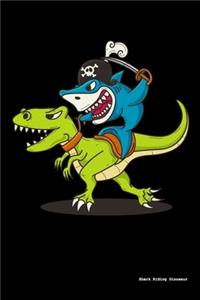 Pirate Shark Riding A Dinosaur