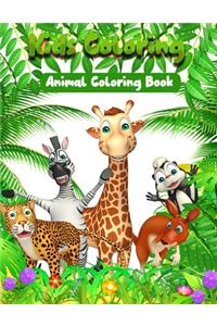 Kids Coloring Animal Coloring Book