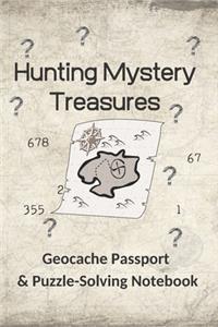 Hunting Mystery Treasures Geocache Passport & Puzzle-Solving Notebook